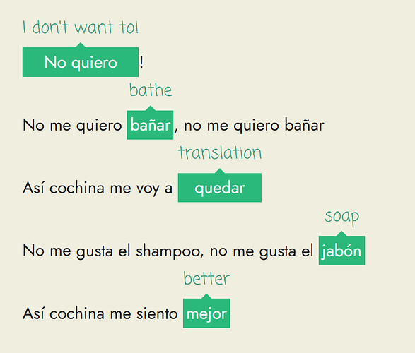 Screenshot Spanish error on Readlang